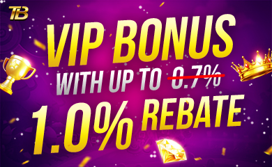 Rebate bonus - VIP bonus with up to 1.0 rebate 🎉🎰
